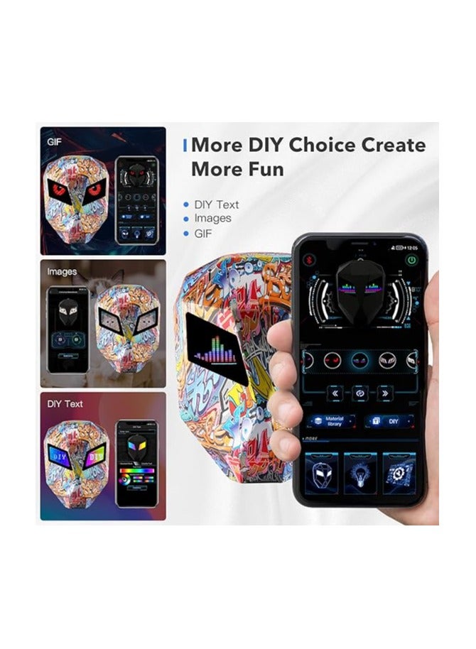 حقيبة ظهر Crelander للدراجات النارية  قابلة للبرمجة ضوء LED لركوب الدراجات النارية حقيبة كمبيوتر محمول صلبة شاشة HD منظر جميل - Image 3