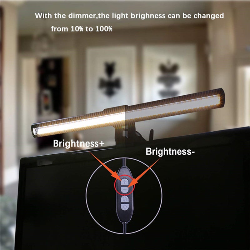 26cm Computer Screen Monitor Light Bar E-Reading Lamp with Bi-Color Temperature 2800K-6500K 10 Levels of Adjustable Brightness for Laptop Desktop Office Home - Image 3