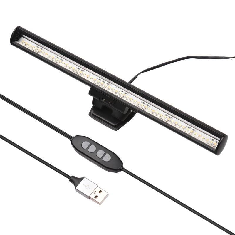26cm Computer Screen Monitor Light Bar E-Reading Lamp with Bi-Color Temperature 2800K-6500K 10 Levels of Adjustable Brightness for Laptop Desktop Office Home - Image 1