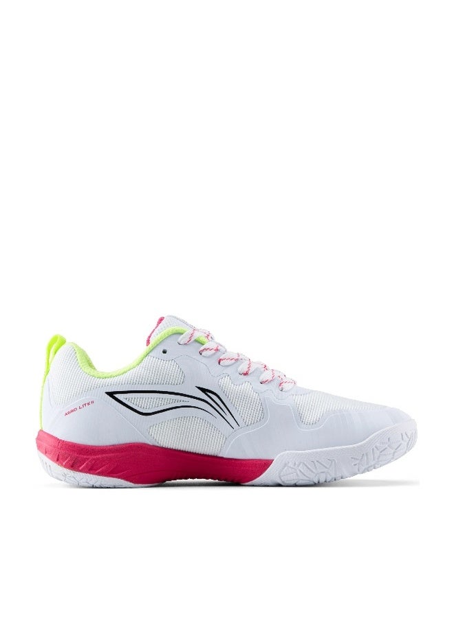 Li-Ning أحذية بادمنتون لايت II من لايننج للرجال والنساء غير قابلة للتأشير خفيفة الوزن ومتينة (أبيض/فوشيا/ليمون EUR- 42) 6937461101134 - Image 1