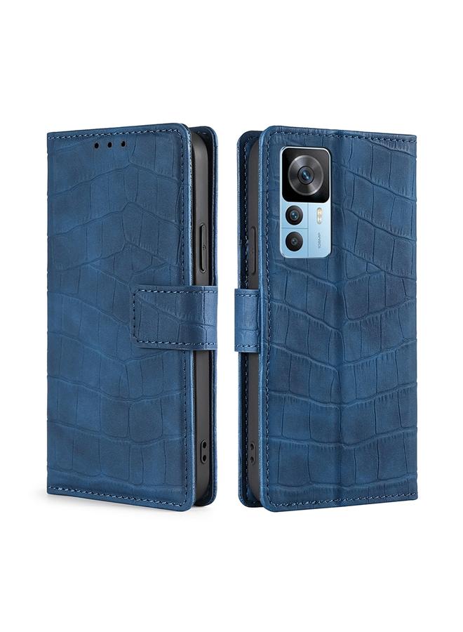 Case For Xiaomi Redmi K50 Ultra/Xiaomi 12T/Xiaomi 12T Pro Skin Feel Crocodile Magnetic Clasp Leather Phone Case
