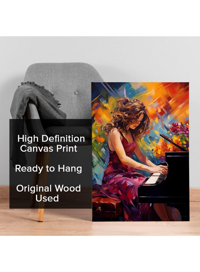 PAPER PLANE DESIGN Modern Art Canvas Gallery Wrap Painting | Eclectic Modern Art Theme | Wall Art for Living Room, Bedroom, and Office Decor | Size 20 In x 30 In DS22 - Image 3