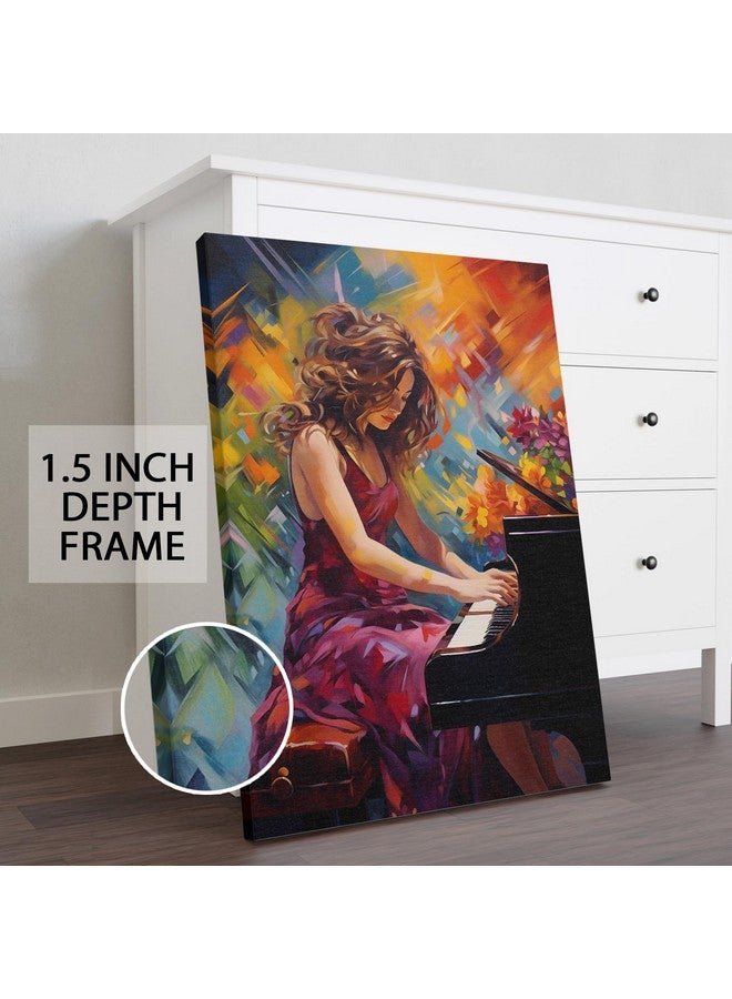 PAPER PLANE DESIGN Modern Art Canvas Gallery Wrap Painting | Eclectic Modern Art Theme | Wall Art for Living Room, Bedroom, and Office Decor | Size 20 In x 30 In DS22 - Image 4