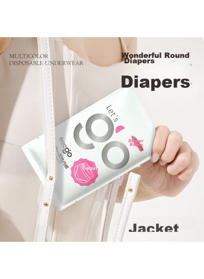 Free Go Freego Pure Cotton Disposable Underwear For Women, All-cotton, No-wash, Individually Wrapped, For Pregnant Women, Menstrual Period, Travel, Business Trip, White, 2xl, 30 Pieces - Image 3