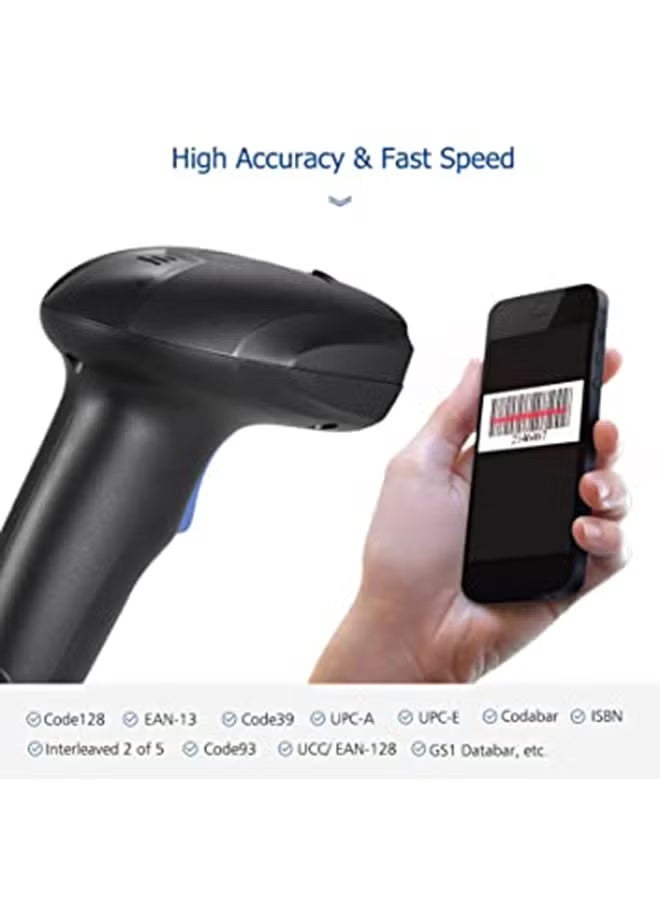 أيبيسي ماسح الباركود التلقائي CCD 1D أسود/أزرق - Image 3