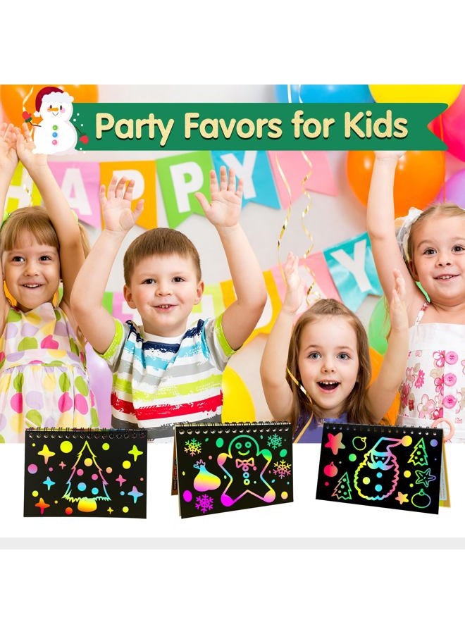 Zmlm Rainbow Scratch Party Favors Kids: Birthday Gifts Toy Bulk Art Notebook 36 Pack Paper Favor Girls Boys Craft Kit Pads Classroom Prizes - Image 2
