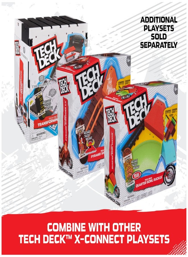 SPIN MASTER Tech Deck, Primitive X-Connect Skate Park, Customizable and Buildable Ramp Set with Exclusive Fingerboard, Kids Toy for Ages 6 and up - Image 4
