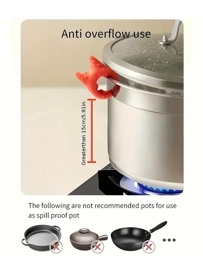 Goolsky Easy-Install No-Drill Kitchen Spatula Holder - Anti-Overflow Pot & Vegetable Spoon Rest, Durable Plastic - Image 5