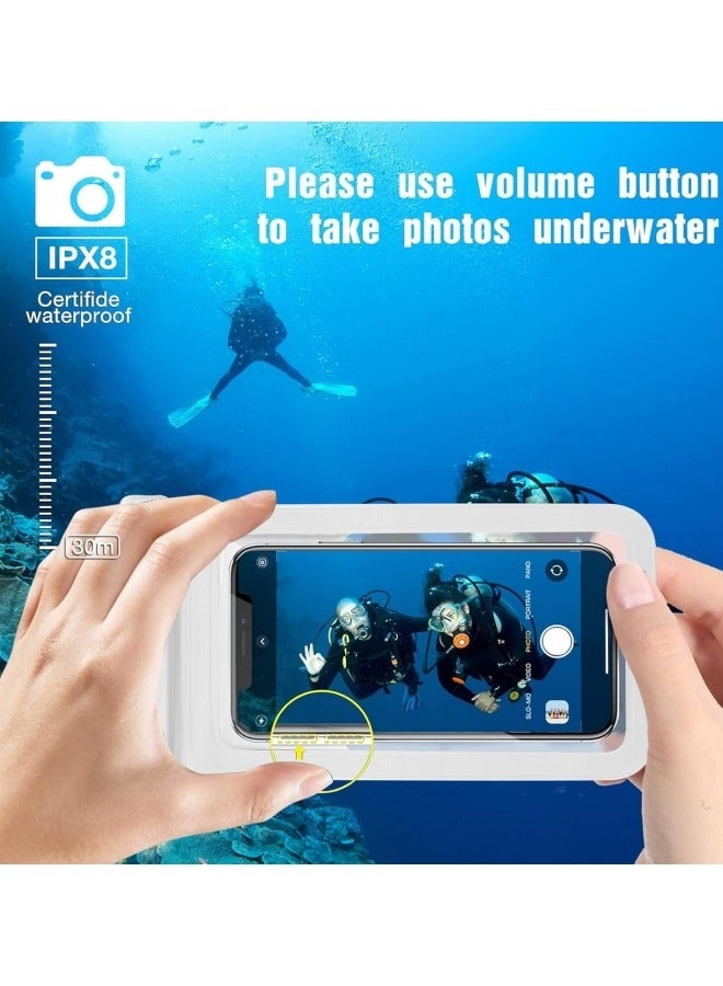 GGEROU Waterproof Phone Pouch Universal IPX8 Waterproof Phone Case with Detachable Lanyard Cellphone Dry Bag for Phone Up to 7.2" Underwater Screen Touchable Travel Beach Essentials,1 Pack - Image 3