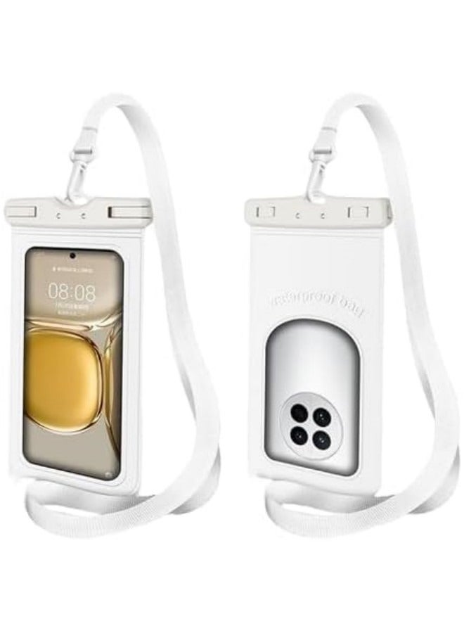 GGEROU Waterproof Phone Pouch Universal IPX8 Waterproof Phone Case with Detachable Lanyard Cellphone Dry Bag for Phone Up to 7.2" Underwater Screen Touchable Travel Beach Essentials,1 Pack - Image 1