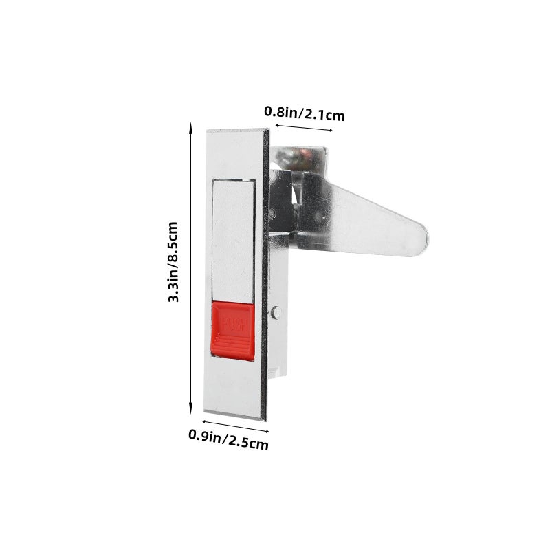 Cabinet Door Lock Button Lock Anti Theft Without Key Red Indicator For Storage Doors - Image 3