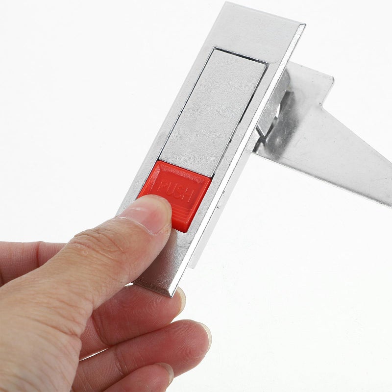 Cabinet Door Lock Button Lock Anti Theft Without Key Red Indicator For Storage Doors - Image 5