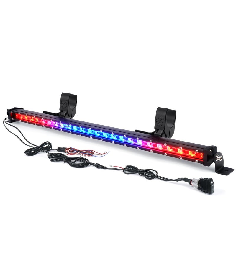 Xprite 25 LED Chase Light Bar 10 UltraThin Offroad Rear Chase Light wBrake Turn Signal Running Lights for 1752Roll Cage Compatible with UTV ATV CanAm Maverick X3 SXS Jeep Yamaha RBBR - Image 2