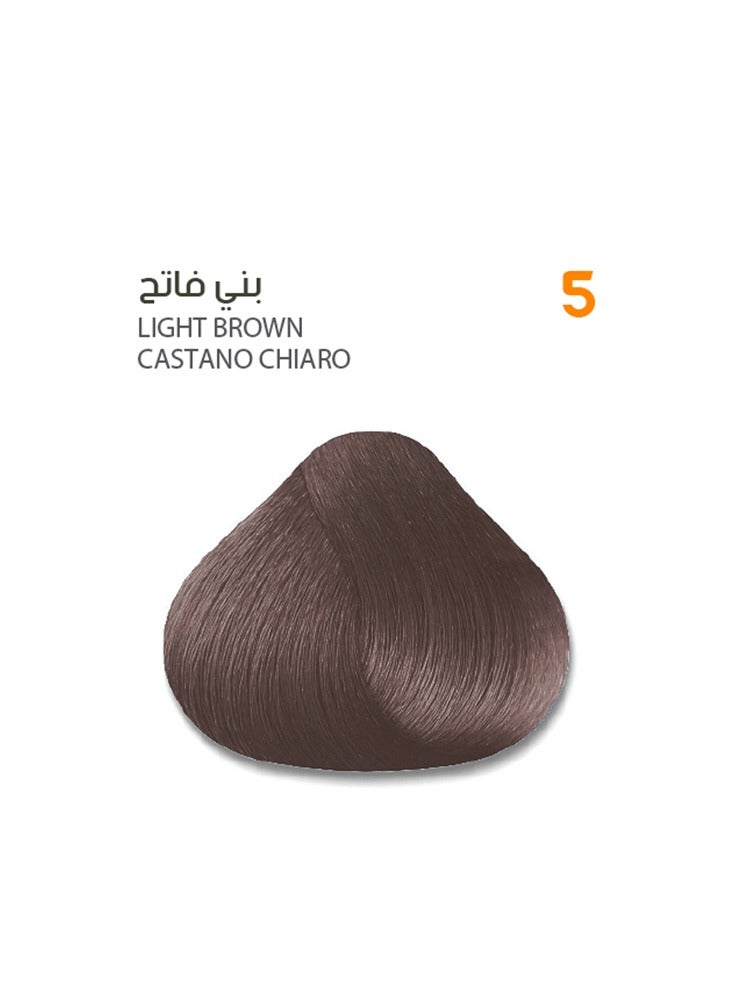 ساڤو كريم صبغة شعر من ساڤو 5 بني فاتح - غني بالمستخلصات العشبية وزيت البليكس ١٠٠ مل - Image 1