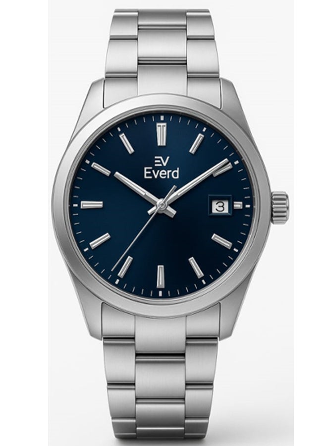إيفيرد ساعة يد رجالية كوارتز فاخرة بتصميم عصري، مقاومة للماء ومضيئة