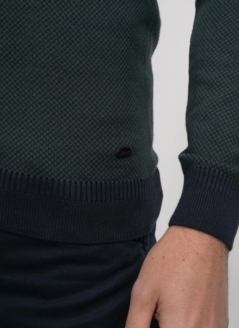 Petrol Industries 5120-Sky Captain Men Knitwear Round Neck Basic for Men | Best Price UAE