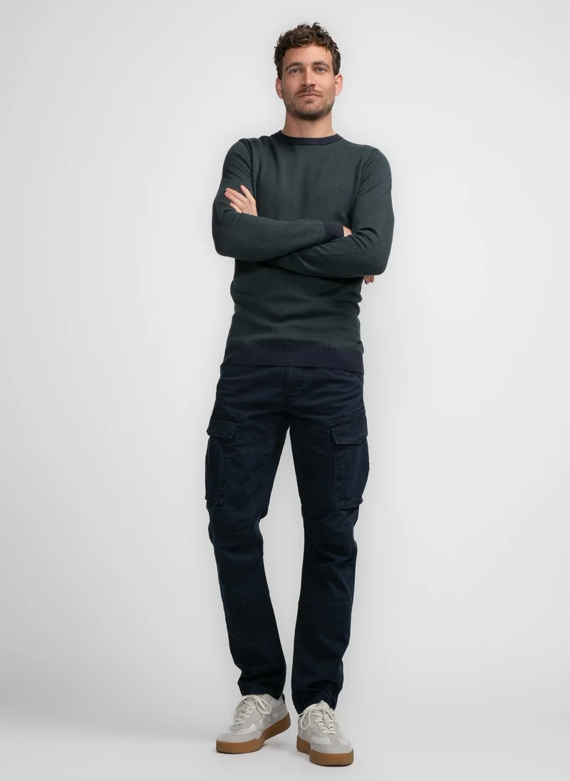 Petrol Industries 5120-Sky Captain Men Knitwear Round Neck Basic for Men | Best Price UAE