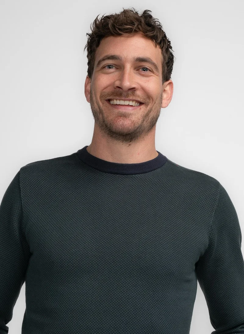 Petrol Industries 5120-Sky Captain Men Knitwear Round Neck Basic for Men | Best Price UAE