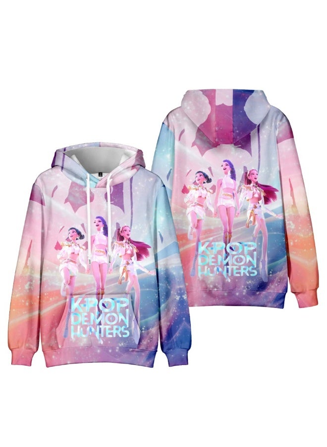 general KPop Demon Hunters3D digital printing Hooded sweater gift for family and friends - Image 1