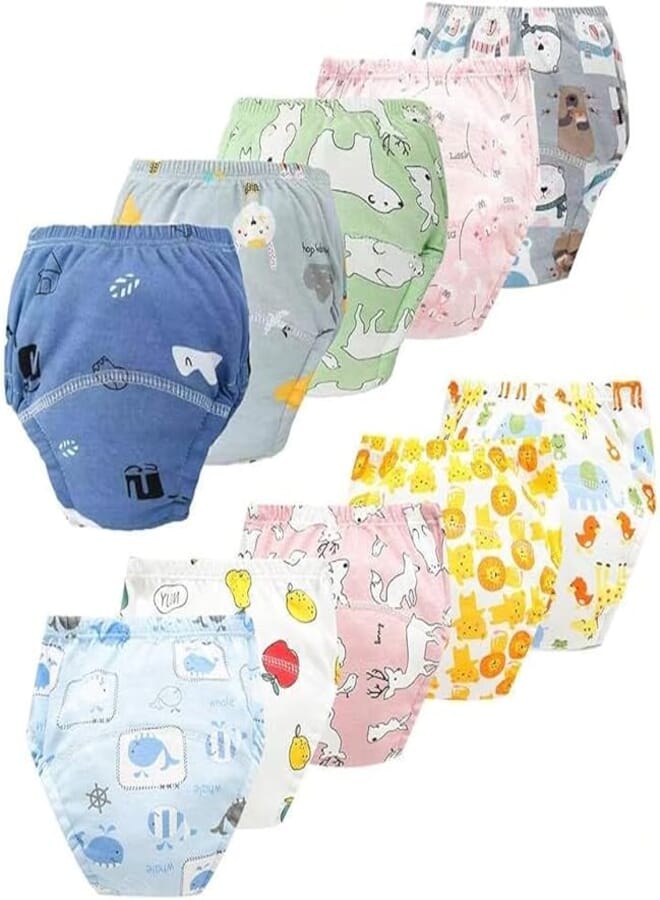Baby Adjustable Cotton Pocket Diapers and Reusable Baby Washable Cloth Diaper Nappies for Babies, Infants, Toddlers, Age 0 to 3 Years (Pack of 5) (multi color) 