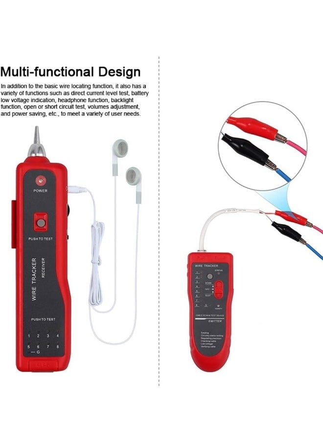 melfi Line Communication Scanning & Testing Device Wire Tracker Cable Break Point Tester for RJ45, Ethernet LAN, and RJ11 Telephone Line Finder & Checker  - Image 5