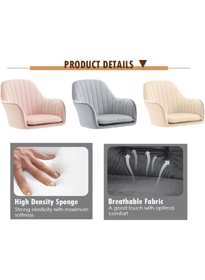 Poppins HOME Modern Nordic Design Cozy Light Luxury Simple And Durable Velvet Dining Chair in Gold Leg (Brown) - Image 3