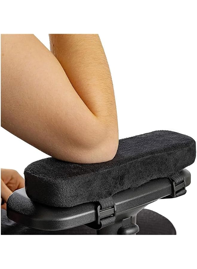 erorex 2Pcs Memory Foam Office Chair Armrest Pads Arm Rest Covers For Elbows And Forearms Pressure Relief Chair Armrest Pads For Office Chairs Wheelchair Gaming Chair  - Image 1