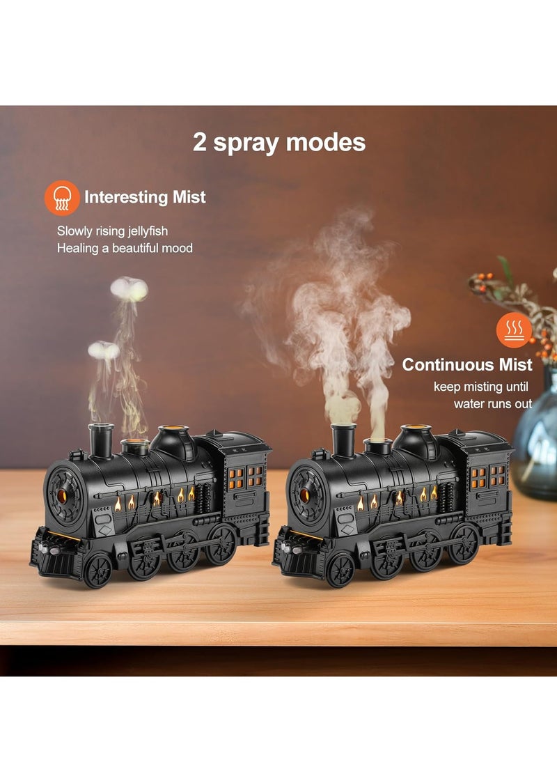 ELTRAZONE Train Diffuser 300ml Aromatherapy Diffuser  Top 6 Essential Oils Gift Set, Remote Control, Cool Mist with 2 Light & 2 Mist Modes, Auto Shut-Off for Bedroom Office, Hotel (Train Black) - Image 4