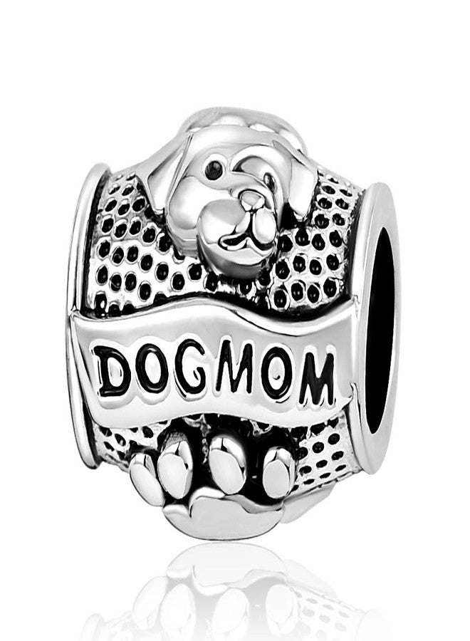 MiiFort Dog Mom Puppy Paw Print Charm fits Pandora Charms Bracelets Pet Animal Mother Women Bead - Image 1