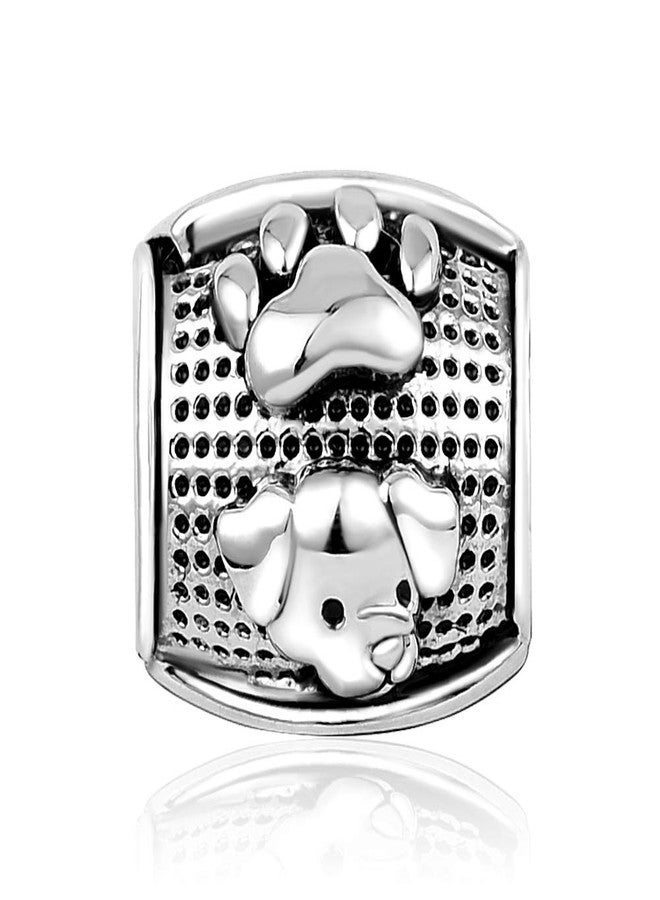 MiiFort Dog Mom Puppy Paw Print Charm fits Pandora Charms Bracelets Pet Animal Mother Women Bead - Image 2