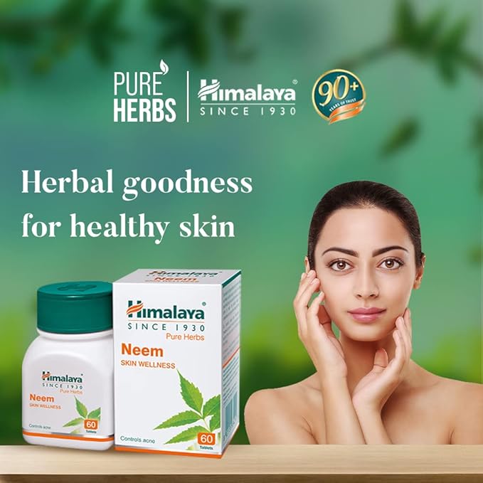 Himalaya Neem, 60 Tablet | Pure Herbs for Skin Wellness - Image 2
