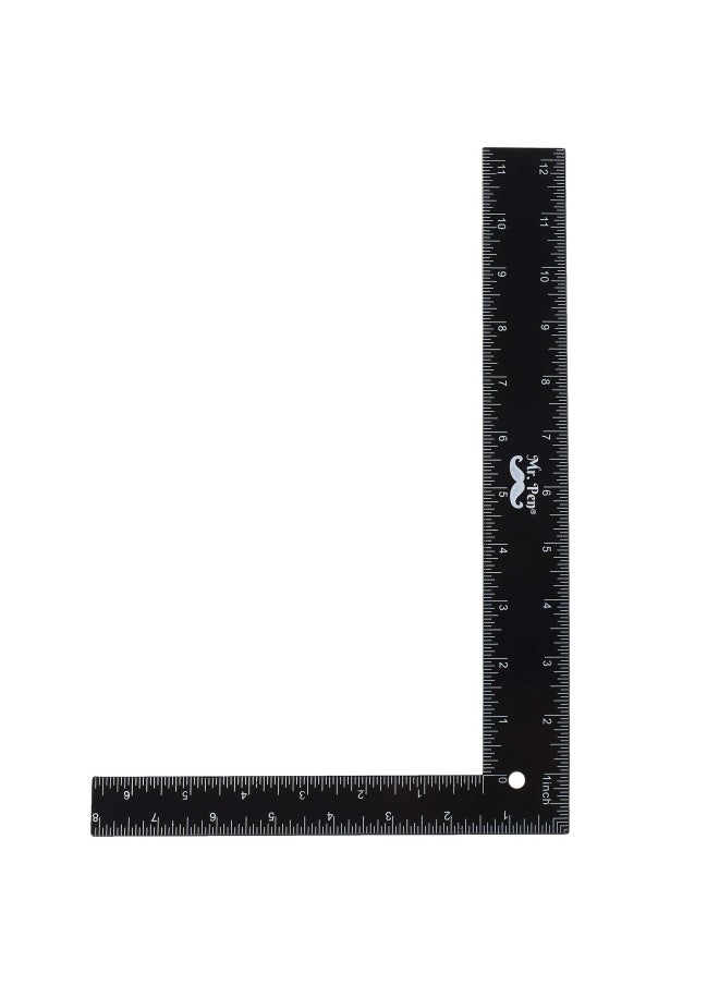 Mr. Pen Mr Pen Carpenter Square Framing Square 20Cm X 30Cm L Square Ruler Framing Ruler Carpenters Square L Ruler Right Angle Ruler Framing Tools L Shape Ruler Metal Square Steel Square  - Image 1