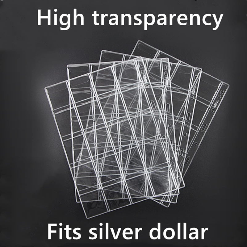 MUDOR 200 Pocket Coin Pages for Collectors, Standard 9-Hole Coin Collection Pages fit Most Binder, Coin Collecting Supplies, 10 Sheets Coin Sleeves for Coin, Stamp, Badges etc (20 Pocket -10 Sheets) - Image 2