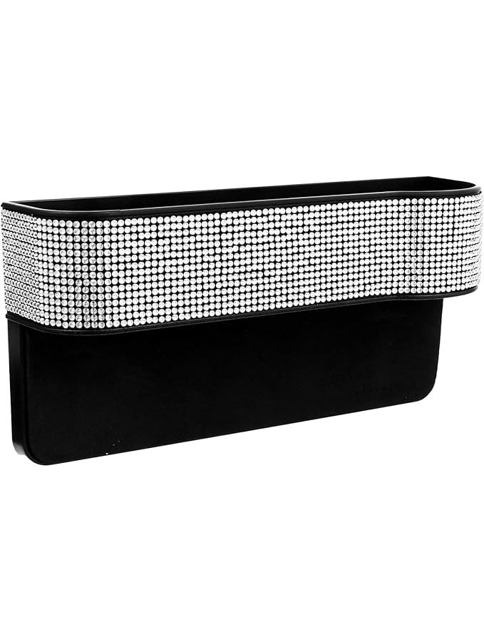Bling Sparkle Car Seat Gap Filler Console Organizer Pocket Easy Installation Fits Cars Suvs Copiloto Size - Image 1
