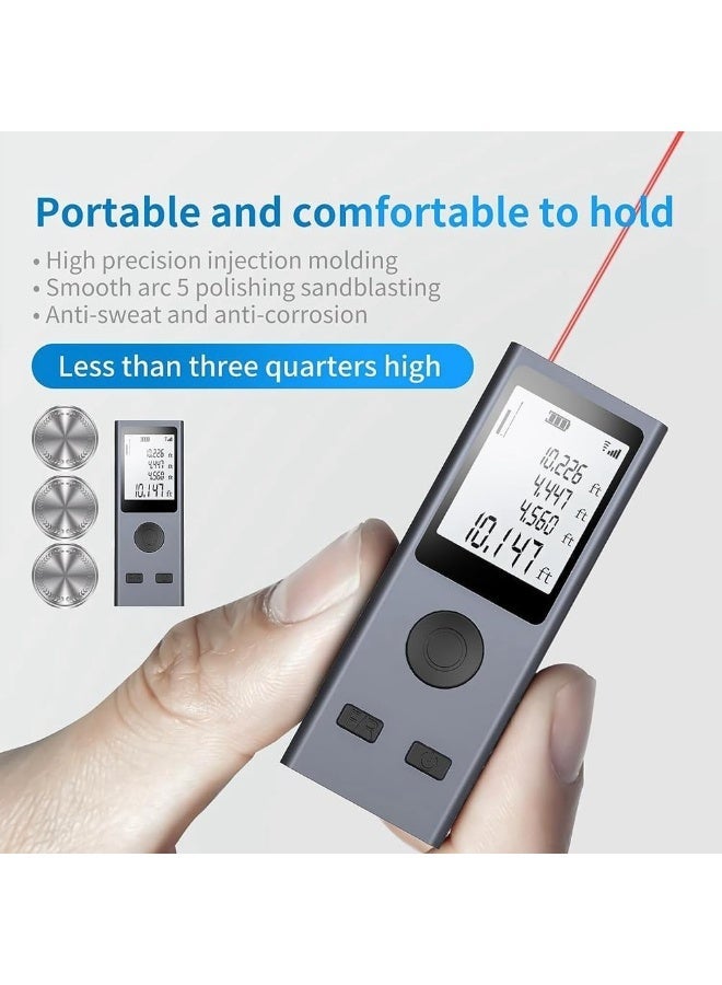 Chabeia Aluminum Alloy Mini Laser Rangefinder, Range Finder, USB Rechargeable ,Handheld Distance Meter,Measurement Tool,30m Measuring Distance - Image 1