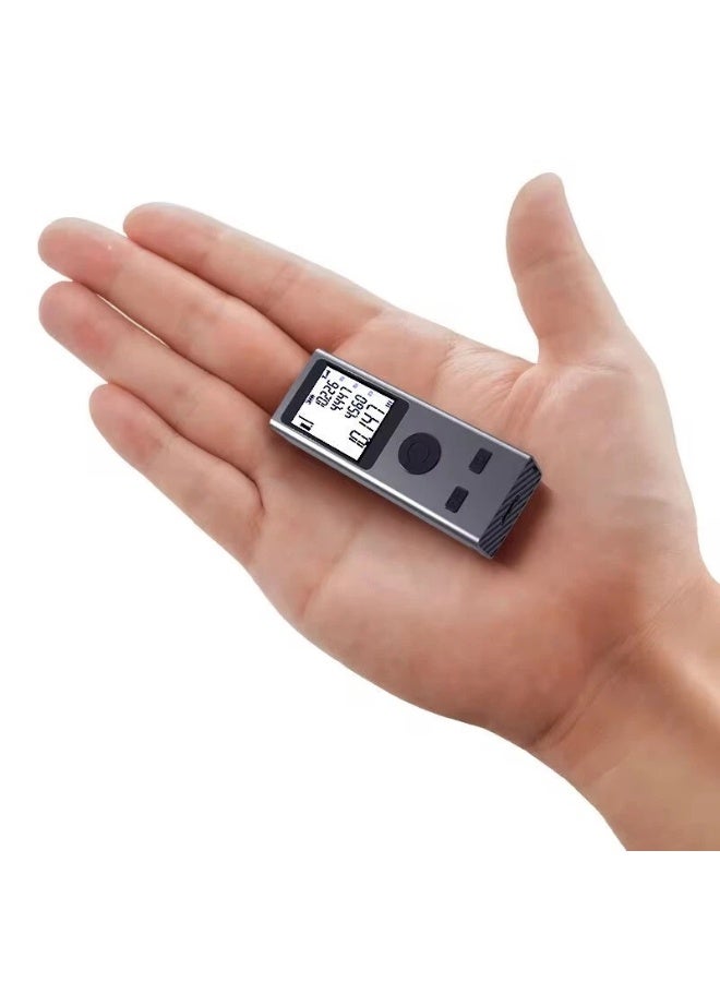 Chabeia Aluminum Alloy Mini Laser Rangefinder, Range Finder, USB Rechargeable ,Handheld Distance Meter,Measurement Tool,30m Measuring Distance - Image 2