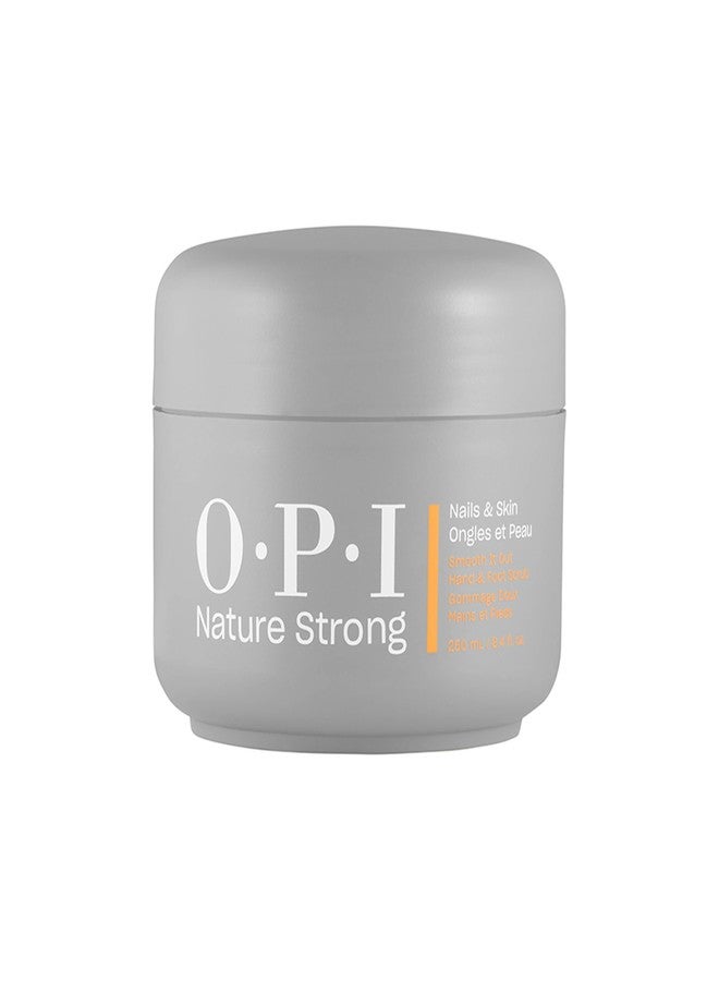 OPI Nature Strong Nails & Skin - Smooth It Out Hand & Foot Scrub | Gently Exfoliates Rough, Dry Skin for Moisturizing, Hydrated Skin | 8.4 Fl Oz | 250 mL - Image 1