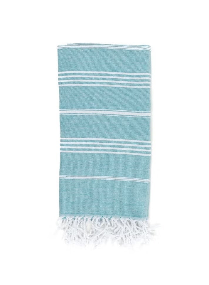 Rock Pow Turkish Beach Towel 35.4x71inch 100% Soft Cotton Sand Free Quick Dry Towel Turkish Towel Lightweight Travel Towel for Beach Gifts Beach Accessories 90x180cm - Image 1