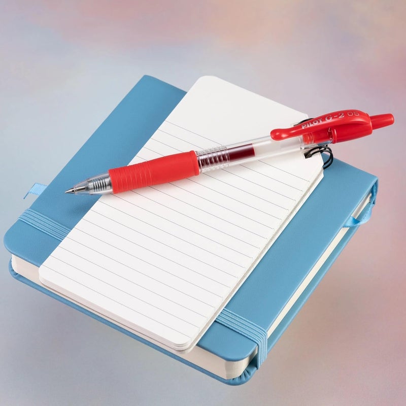 PILOT , G2 Premium Gel Roller Pens, Extra Fine Point 0.5 mm, Pack of 12, Red - Image 2