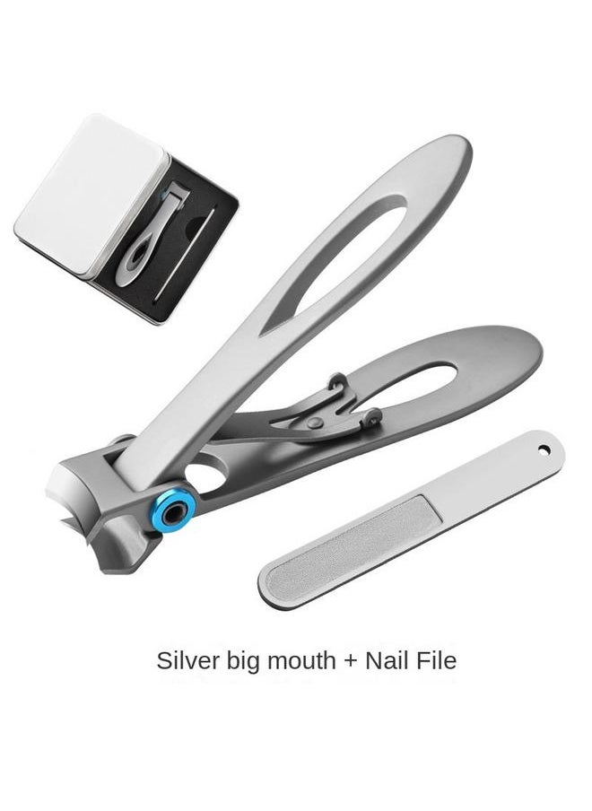 yongsheng Nail Clippers for Thick Toenail 15mm Wide Jaw Opening Nail Clipper Stainless Steel Thick Fingernail Clippers for Men & Women Oversized  (Silver)  - Image 1