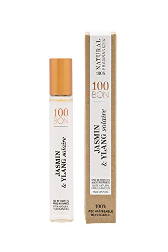 100 BON Solaire Delicate & Luminous Organic 100% Natural Floral Fragrance with Bergamot, Jasmine, Ylang-Ylang, Mint & Coconut for Women & Men, 0.5 Fl Oz - Image 1