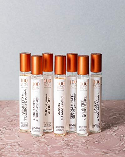 100 BON Solaire Delicate & Luminous Organic 100% Natural Floral Fragrance with Bergamot, Jasmine, Ylang-Ylang, Mint & Coconut for Women & Men, 0.5 Fl Oz - Image 3