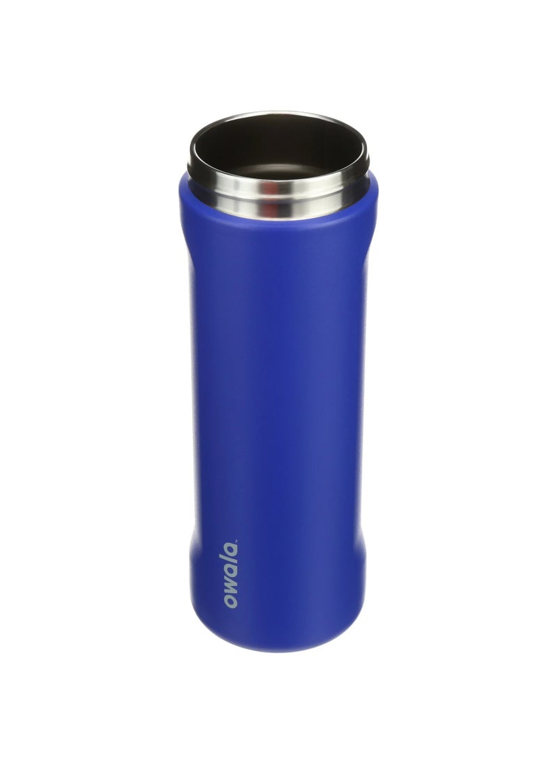Owala - Owala FreeSip Insulated Stainless Steel Water Bottle with Straw BPA-Free Sports Water Bottle Great for Travel 24 Oz Smooshed Blueberry - Image 1