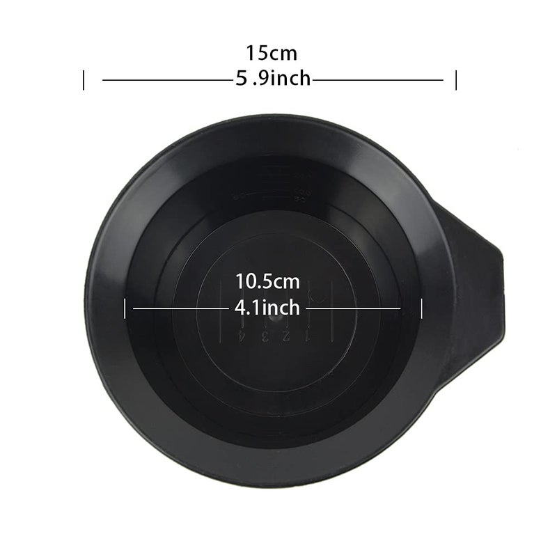 YANTAISIYU 3 Pcs Salon Hair Dyeing Kit Tools Hair Color Mixing Bowl Tinting Brush and Angled Comb for Hair Coloring - Image 3