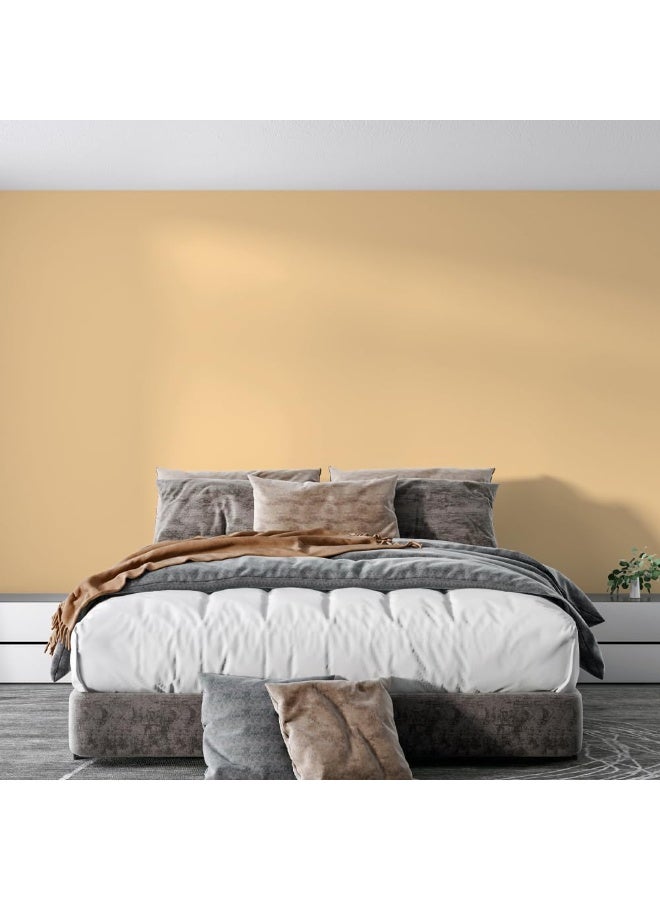 Ritver Matte Emulsion Paint for Home Decor, Premium Interior Wall Paint for Smooth Finish & Modern Wall Decor, Premium Low Odor Home Wall Paint - Butter Cream - Image 2