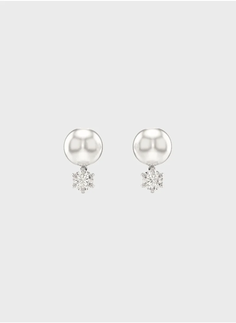 سواروفسكي Perl Detail Stud Earrings