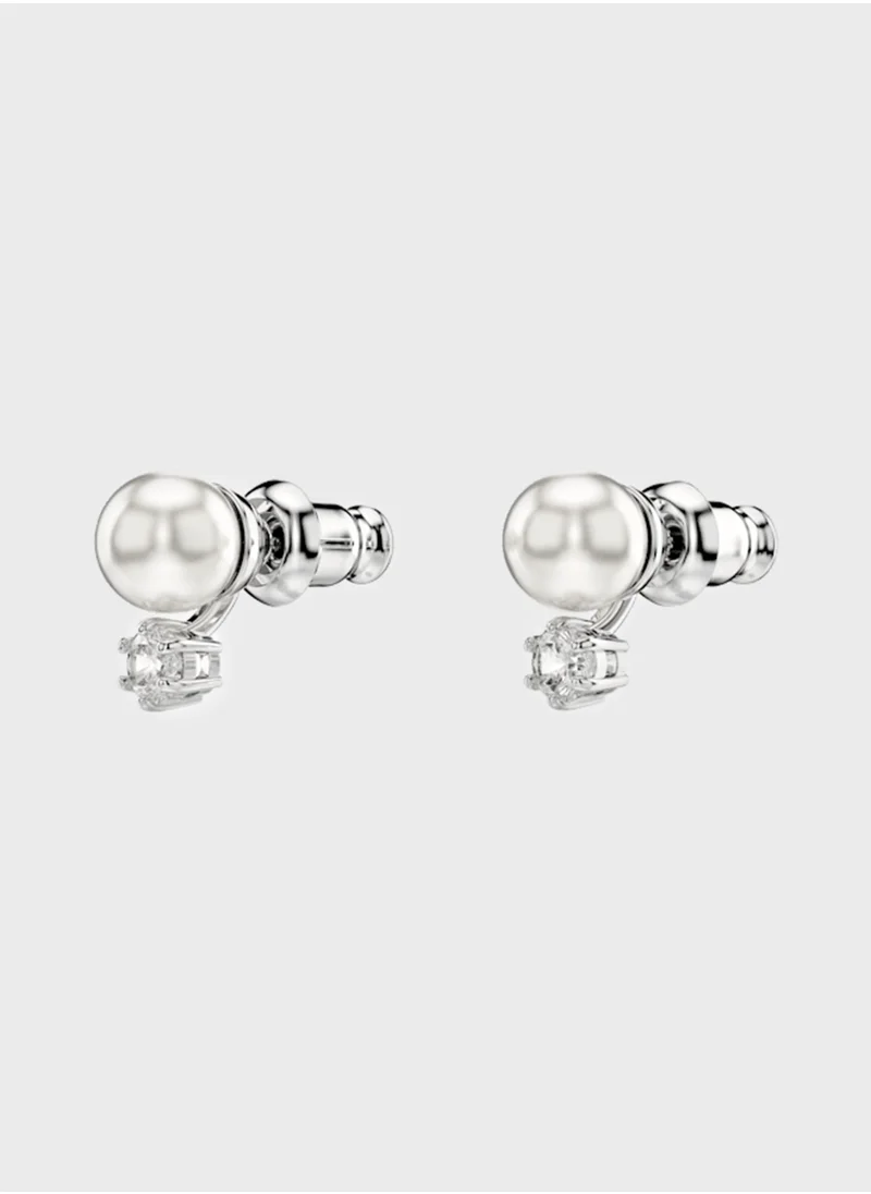 سواروفسكي Perl Detail Stud Earrings
