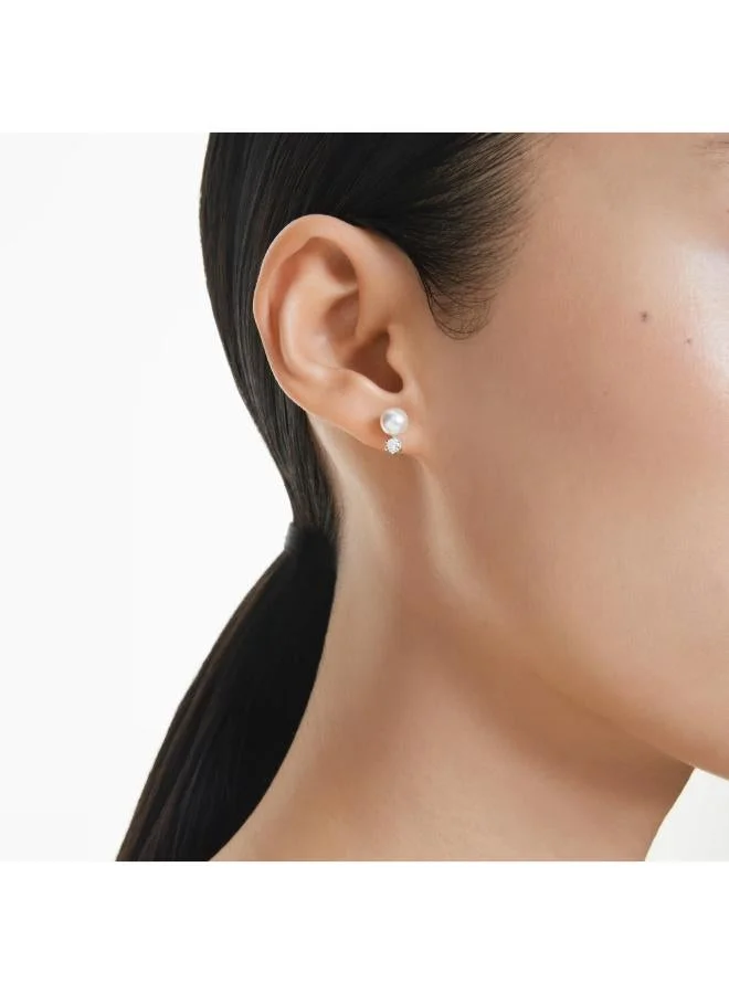 Swarovski  Perl Detail Stud Earrings for Women | Best Price UAE