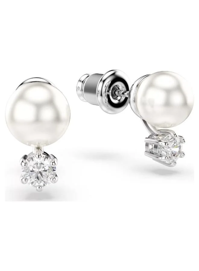 Swarovski  Perl Detail Stud Earrings for Women | Best Price UAE