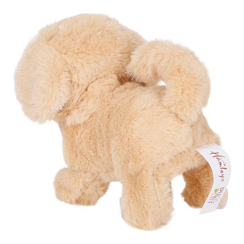 Hamleys كلاب البج في اللعب - دمية كلب ذهبية تمشي وتتحدث | ألعاب حيوانات تفاعلية للأطفال من عمر 3 سنوات فما فوق | هدية عيد ميلاد للأطفال | دمية كلب محشوة (بني فاتح) - Image 4